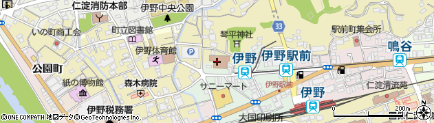 いの町役場　本庁舎産業経済課周辺の地図