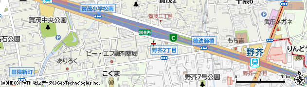 外環状道路周辺の地図