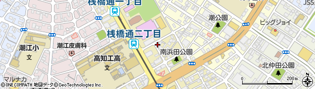 土佐ゼミナール本部潮江教室周辺の地図