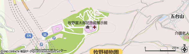 高知県高知市五台山4200周辺の地図