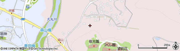 大分県中津市三光森山周辺の地図