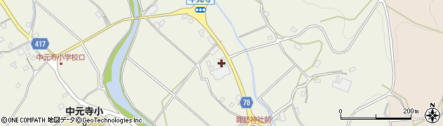 福岡県田川郡添田町中元寺1423周辺の地図