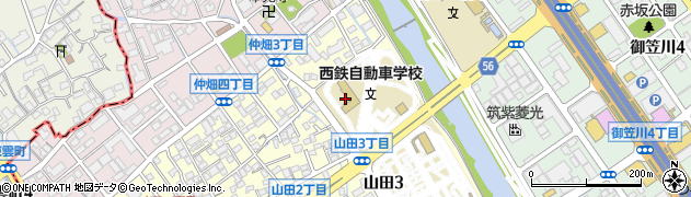 西日本鉄道株式会社　自動車事業本部西鉄バス研修センター周辺の地図