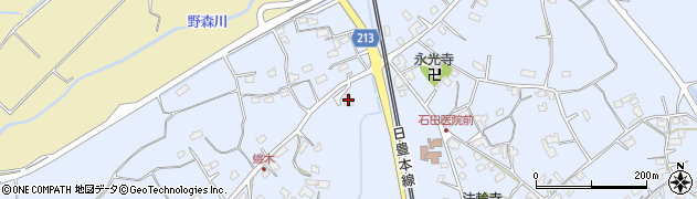 大分県宇佐市蜷木1831周辺の地図