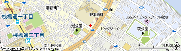りらくＨＡＮＤ　潮江店周辺の地図