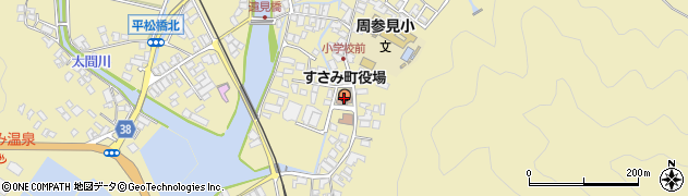 すさみ町役場　教育委員会周辺の地図