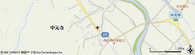 福岡県田川郡添田町中元寺2651周辺の地図