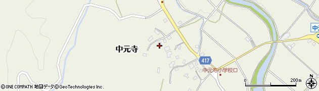 福岡県田川郡添田町中元寺2717周辺の地図