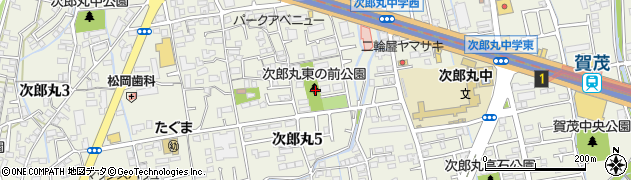 次郎丸東ノ前公園周辺の地図