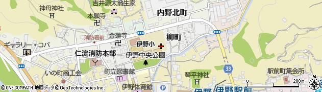 高知県いの町（吾川郡）柳町周辺の地図