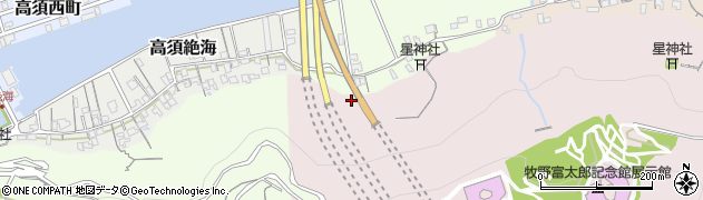 高知県高知市五台山210周辺の地図