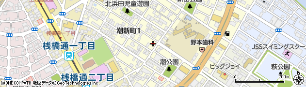 高知県高知市潮新町周辺の地図