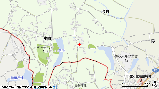 〒879-0616 大分県豊後高田市水崎の地図