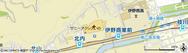 サニーアクシス（ＳＵＮＮＹ・ＡＸＩＳ）いの店　チッキッズ周辺の地図