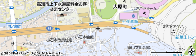 ドミノ・ピザ　高知大原町店周辺の地図