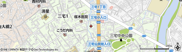 三宅本町公園周辺の地図