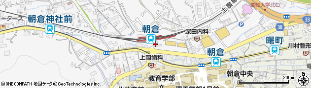 ＪＲ朝倉駅周辺の地図