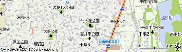 竹の花公園周辺の地図