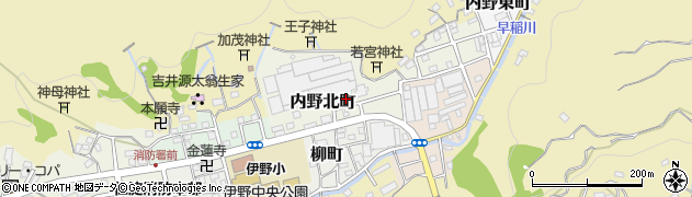 高知県いの町（吾川郡）内野北町周辺の地図