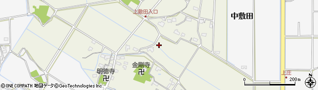 大分県宇佐市上敷田周辺の地図