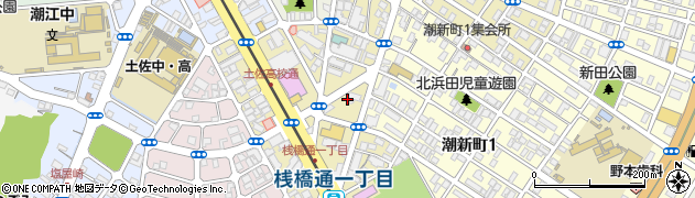 高知県高知市桟橋通1丁目5周辺の地図