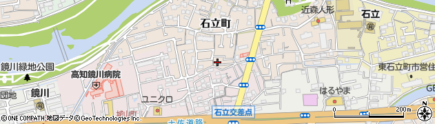 高知県高知市石立町102周辺の地図
