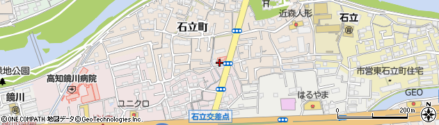 高知県高知市石立町97周辺の地図