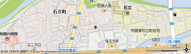 高知県高知市石立町29周辺の地図