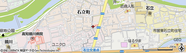 高知県高知市石立町96周辺の地図