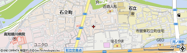 高知県高知市石立町32周辺の地図