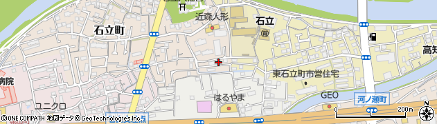 高知県高知市石立町5周辺の地図