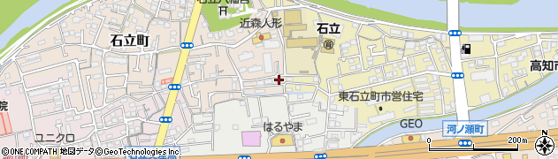 高知県高知市石立町3周辺の地図