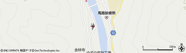 ＪＡ高知信連馬路村周辺の地図
