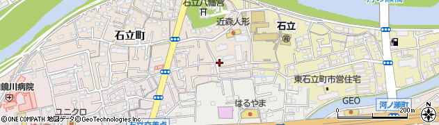 高知県高知市石立町10周辺の地図