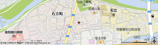 高知県高知市石立町34周辺の地図