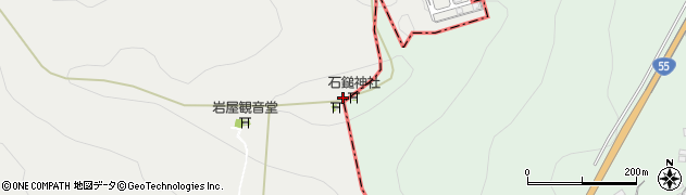 鉢伏山周辺の地図