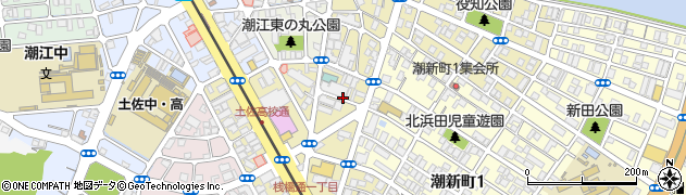 高知県高知市桟橋通1丁目周辺の地図