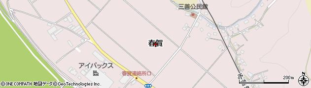 愛媛県大洲市春賀周辺の地図