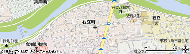 高知県高知市石立町100周辺の地図