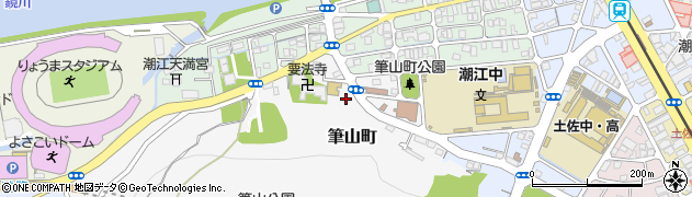 高知県高知市筆山町周辺の地図