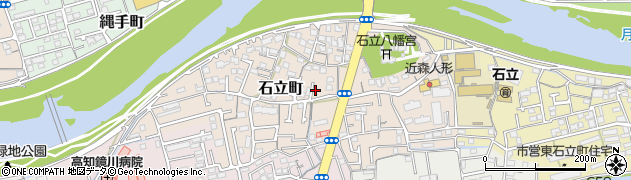 高知県高知市石立町115周辺の地図