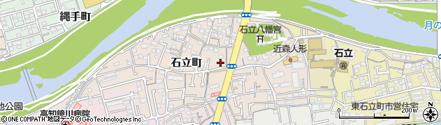 高知県高知市石立町119周辺の地図