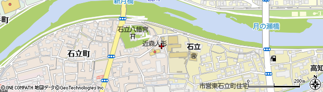 高知県高知市石立町16周辺の地図
