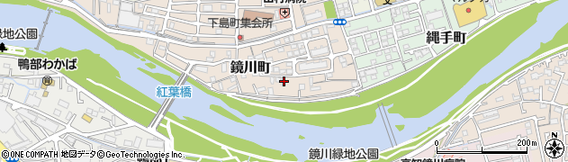 高知県高知市鏡川町41周辺の地図