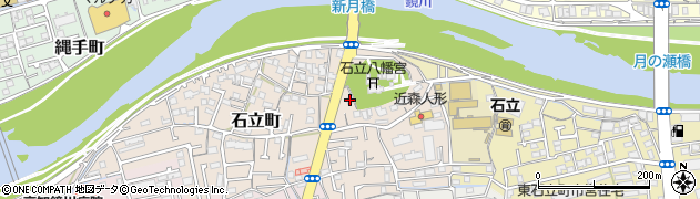 高知県高知市石立町81周辺の地図