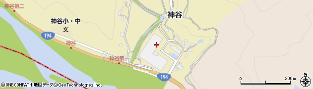 高知県いの町（吾川郡）神谷周辺の地図