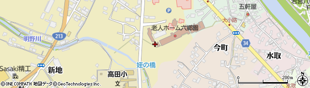 豊後高田市役所　隣保館・児童館周辺の地図