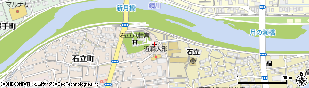 高知県高知市石立町53周辺の地図