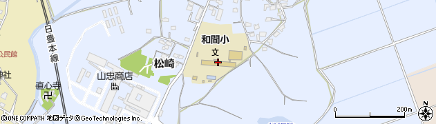宇佐市立和間小学校周辺の地図