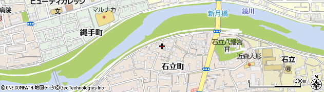 高知県高知市石立町176周辺の地図